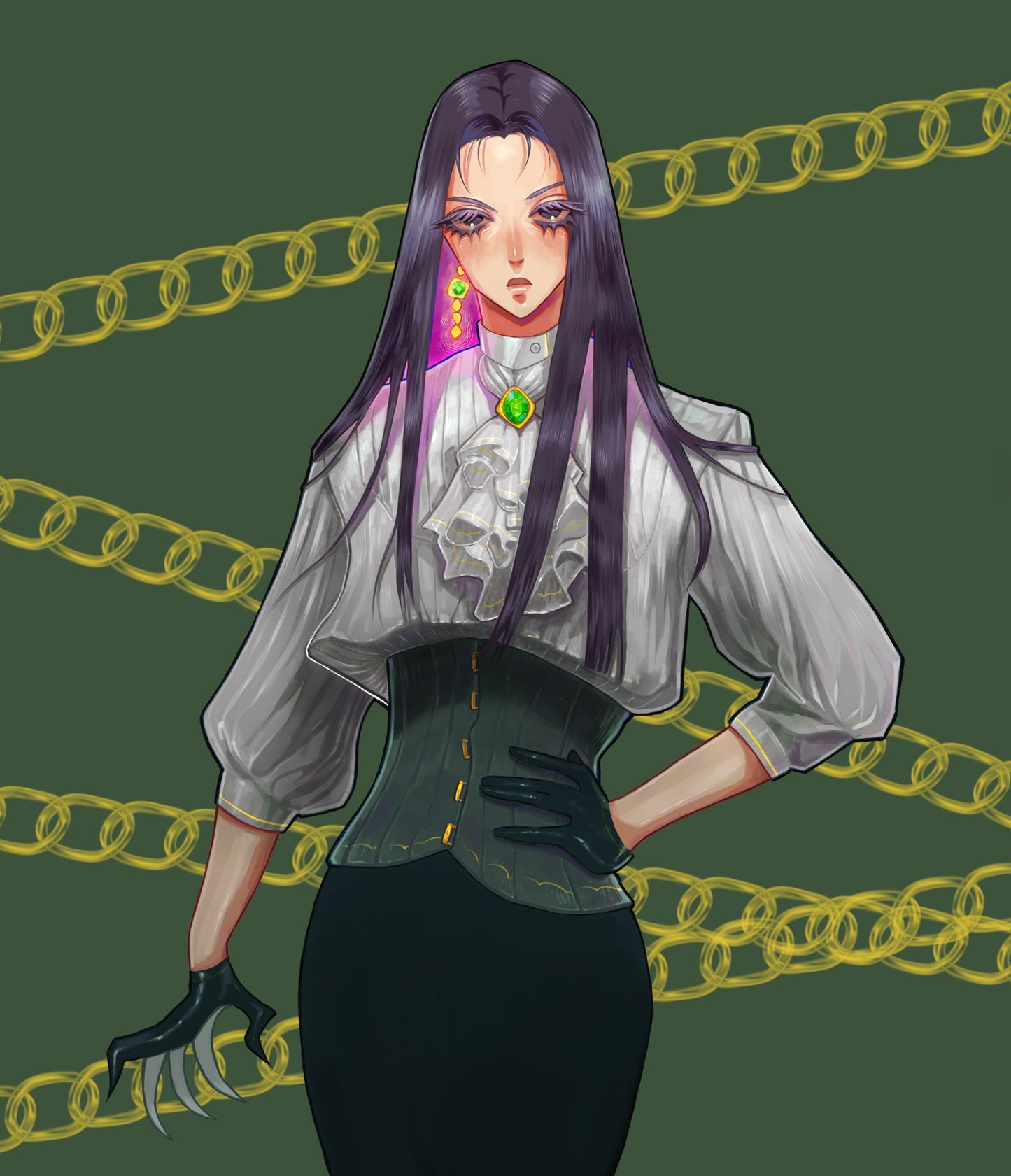Assassin in Corset (Post Card)