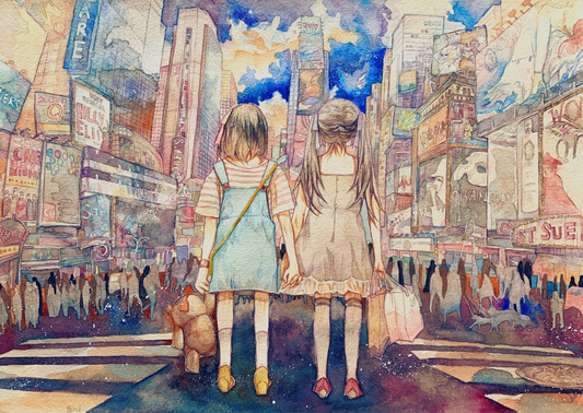 Two Girls One City-Original Character (Post Card)